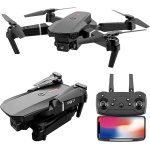 E88 PRO HD Camera Drone/Dual Camera /Real Time/Conyenient Folding/Cool Led Light Photo& Video/ Large Capacity/ App-RC