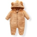 First Kick Unisex Baby Flannel Jumpsuit Classical Style Cosplay Clothes Bunting Outfits Snowsuit Hooded Romper Outwear