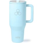 House of Quirk 1200ML Stainless Steel Tumbler Hot and Cold with Handle and Lid 2 Straw, Double Insulated Cup Leak Proof Mug Cupholder for Gym, Travelling (Oatmeal)