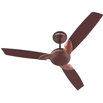 Bajaj Harrier NXG EE 1200MM 1 Star Rated Ceiling Fans For Home | BEE Stars Rated Energy Efficient Ceiling Fan | Anti-Viral & Anti-Bacterial | High Air Delivery | 2-Yrs Warranty 【Walnut & Copper】