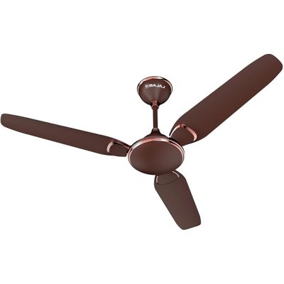 Bajaj Trendy EE 1200 Mm Ceiling Fan | Energy Efficient With BEE 1-Star Rated | 2 Years Warranty【Walnut & Rustic Copper 】