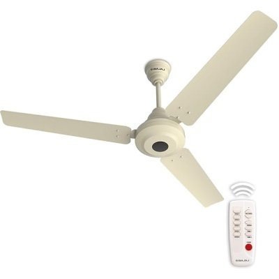 Bajaj Energos 12DC5R 1200MM Silent BLDC Ceiling Fan | 5-Stars Rated Ceiling Fans for Home | Remote Control | Upto 65% Energy Saving | High Speed | Silent Operation | 2-Yrs Warranty 【Matt Ivory】
