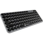Portronics Bubble 2.0 Wireless Keyboard with Bluetooth + 2.4 GHz Receiver, Connect 3 Devices, Compact TKL Size, 10m Working Range, Function Shortcut Keys, for Laptop, PC, Smartphone, Tablet (Grey)