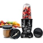 Wonderchef Nutri-blend 500W Juicer Mixer Grinder, 22000 RPM Copper Motor, Smoothie Maker, Masala Grinder, Chutney Blender, 2 Unbreakable Jars, Recipe Book by Chef Sanjeev Kapoor, 2 Yr Warranty, Black