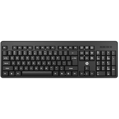 HP K160 Wireless Keyboard/Quick Comfy accurate/12 Fn Shortcut Keys/Plug and Play USB/ 3 Years Warranty, Black