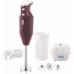 BOSS Stainless Steel Big Boss Portable Hand Blender | Powerful 275 W Motor | 5 Years Warranty* First In India | Variable Speed Control | Isi-Marked, Wine, 275 Watts