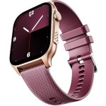 boAt New Launch Ultima Ember Smartwatch w/ 1.96" (4.97 cm) AMOLED Display, Personalized Fitness Nudges, Functional Crown, 100+ Sports Modes, Custom Watch Faces (Royal Berry), Rose Gold