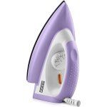 Usha Armor 1100W Dry Iron with Shock Proof Plastic Body | Single Coat Black Non Stick Soleplate for Longer Durability | Overheat Safety Shutoff | 180° Swivel Cord | 2 Years Warranty | (Purple & White)