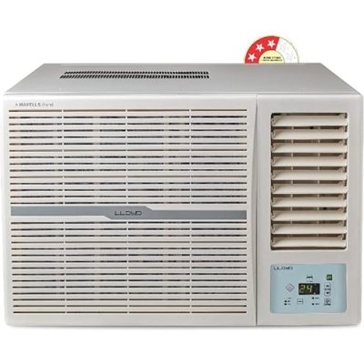 Lloyd 1.5 Ton 3 Star Fixed Speed Window Ac (Copper, 2023 Model, White With Silver Deco Strip, GlW18C3YWSEW)