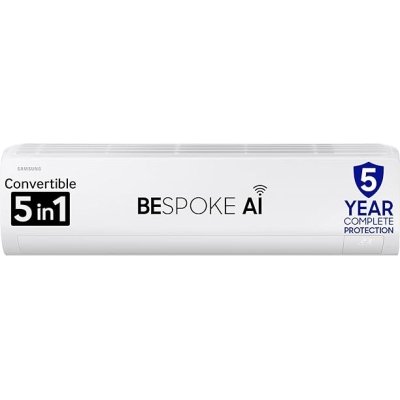 Samsung 2 Ton 3 Star AI Inverter Smart Split AC (BESPOKE AI, Energy Saving, Wi-Fi, Voice Control, Powerful Cooling, 100% Copper, 4 Way swing, Convertible 5in1, 2025 Model AR50F24D1XHNNA, White)