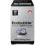 Samsung 8 kg, 5 star, Eco Bubble Tech, Digital Inverter Motor, Soft Closing Door, Fully-Automatic Top Load Washing Machine (WA80BG4441BGTL, Light Gray)