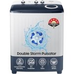 Samsung 6.5 kg, 5 star, Semi-Automatic Top Load Washing Machine (WT65R2200LL/TL, Air Turbo Drying, LIGHT GRAY)