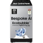 Samsung 8 Kg, 5 Star, AI Wash, AI Ecobubble, AI Energy Mode, AI VRT+, Super Speed, Soft Closing Door, Wi-Fi, Digital Inverter, Fully-Automatic Top Load Washing Machine (WA80F08S2LTL, Lavender Gray)