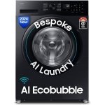Samsung 12 kg, 5 Star, Super Speed, Wi-Fi, Hygiene Steam with Inbuilt Heater, Digital Inverter, Fully-Automatic Front Load Washing Machine (WW12DG5B24ABTL, Black)