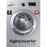 Samsung 6.5 Kg 5 Star Fully-Automatic Inverter Front Loading Washing Machine Appliance with Hygiene Steam (WW65R20GLSS/TL, Silver)