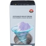 Haier 7 Kg 5 Star Fully Automatic Top Load Washing Machine with Oceanus Wave Drum, Magic Filter, 8 Wash Programs (HWM70-AE, Moonlight Silver, Stainless Steel Drum, 15 Mins Quick Wash)