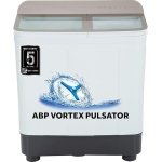 Haier 7 Kg 5 star SEMI Automatic Top Loading Washing Machine HTW70-178N, white, Anti Bacterial anti bacterial vortex Pulsator, Magic Filter, 1300 RPM & Castors)