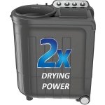 Whirlpool 8.5 Kg 5 Star Semi-Automatic Top Loading Washing Machine (ACE 8.5 TURBO DRY, Purple Dazzle)