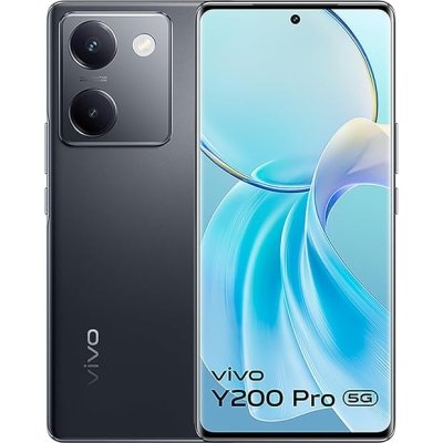 vivo Y200 Pro 5G (Silk Black, 8GB RAM, 128GB Storage) with No Cost EMI/Additional Exchange Offers | 3D Curved AMOLED Display