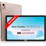 Acer Iconia Tab iM10-22 | 10.36" 2K IPS Display, Quad Speakers, 8GB RAM + 256GB Storage, 16MP Rear + 8MP Front Camera, Fingerprint Reader, Wi-Fi + 4G LTE(Calling), Android 14, Slim Metal Body, Gold