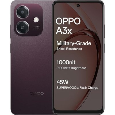 OPPO A3X 4G (Nebula Red, 4GB RAM, 64GB Storage) with Offer
