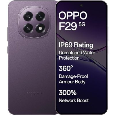 OPPO F29 5G (Solid Purple, 8GB RAM, 128GB Storage) with No Cost EMI/Additional Exchange Offers