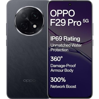 OPPO F29 Pro 5G (Granite Black, 8GB RAM, 256GB Storage) with No Cost EMI/Additional Exchange Offers