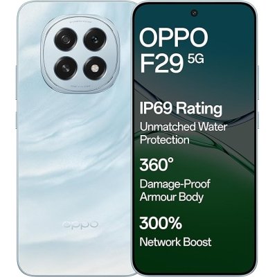 OPPO F29 5G (Glacier Blue, 8GB RAM, 256GB Storage) with No Cost EMI/Additional Exchange Offers