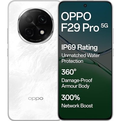 OPPO F29 Pro 5G (Marble White, 8GB RAM, 256GB Storage) with No Cost EMI/Additional Exchange Offers