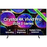 Samsung 138 cm (55 inches) D Series Brighter Crystal 4K Vivid Pro Ultra HD Smart LED TV UA55DUE77AKLXL (Black)
