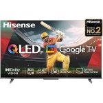 Hisense 108 cm (43 inches) E68N Series 4K Ultra HD Smart Google QLED TV 43E68N (Grey)