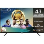 Hisense 108 cm (43 inches) E5Q Series Full HD Smart QLED Google TV 43E5Q (Black)