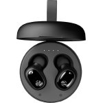 ZEBRONICS Zeb-Sound Bomb 1 TWS Earbuds with BT5.0, Up to 12H Playback, Touch Controls, Voice Assistant, Splash Proof with Type C Portable Charging Case (Black)