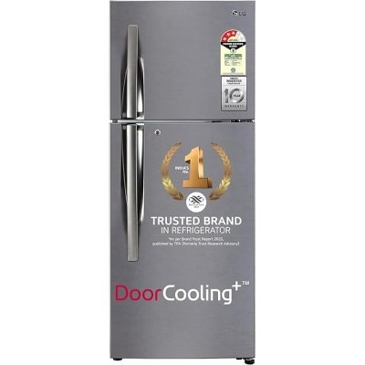 LG 242 L 3 Star Smart Inverter Frost-Free Double Door Refrigerator (GL-I292RPZX, Shiny Steel, Door Cooling+)