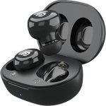 Portronics Harmonics Twins S3 Smart TWS Bluetooth 5.2 Earbuds with 20 Hrs Playtime, 8mm Drivers, Lightweight Design(Black)