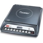 Prestige Pic 20 Neo Induction Cooktop 1600W|Indian Menu Options| Automatic Voltage Regulator| Timer With User Pre-Set, Manual, Black