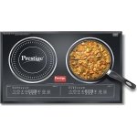 Prestige PDIC 3.0 Double Induction Cooktop(3200W, Black, 2 Burner Induction Stove)