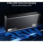 boAt Newly Launched PB435 Turbo 35W Power Bank with 20000mAh Battery, 35W 2-Way Super Fast Charging | 12-Layer Smart IC Protection | Triple Output & Dual Input in Sleek Aluminium Casing(Onyx Black)