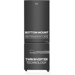 Haier 237 L, 3 Star, 8 In 1 Convertible, Twin Inverter Technology, Bottom Mounted Frost Free Double Door Refrigerator (HEB-243GB-P, GE Black)