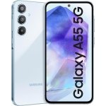 Samsung Galaxy A55 5G (Awesome Iceblue, 8GB RAM, 256GB Storage) | Metal Frame | 50 MP Main Camera (OIS) | Nightography | IP67 | Corning Gorilla Glass Victus+ | sAMOLED with Vision Booster