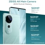 vivo V40 Pro 5G (Blue, 8GB RAM, 256GB Storage) | Mediatek Dimensity 9200+ Processor | AMOLED Display | Dual Nano-SIM | 5500mAh Battery