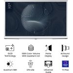 Samsung 125 cm (50 Inches) The Serif Series 4K Ultra HD QLED Smart TV QA50LS01TAKLXL (White)