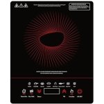 Pigeon By Stovekraft 14429 Acer Plus 1800 Watt Induction Cooktop with Feather Touch Control, Induction Stove comes with 8 Preset Menus and Auto-Shut Off features (Black)