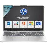 HP 15 Laptop,13th Gen Intel Core i7-1355U Laptop(16GB DDR4,512GB SSD) Anti-Glare, Micro-Edge,15.6" FHD, Win11, M365 Basic(1yr),MSOffice 2024,Silver,1.59kg, Iris Xe, Camera w/Shutter,FPR, fd0515TU