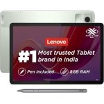 Lenovo Tab M11 with Pen| Wi-Fi Connectivity| 8 GB RAM, 128 GB ROM|11 Inch Screen| 90 Hz, 72% NTSC, FHD Display| Quad Speakers with Dolby Atmos|Octa-Core Processor |13 MP Rear Camera