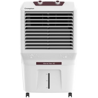 Crompton Marvel Neo Inverter Compatible Portable Personal Air Cooler (40L, White).