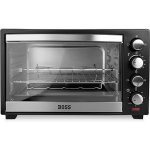 BOSS Delish 25 Litres Oven Toaster Griller, Motorised Rotisserie, Convection, Baking, Grilling, Toasting, 1500 Watts, 2 years warranty, Black