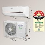 Voltas 1.5 Ton 5 Star, Inverter Split AC(Copper, 4-in-1 Adjustable Mode, Anti-dust Filter, 2023 Model, 185V Vectra Prism, White)