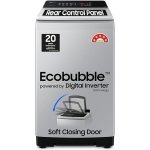 Samsung 7 kg, Eco Bubble Technology, Digital Inverter Motor, Soft Closing Door, Fully-Automatic Top Load Washing Machine (WA70BG4441YYTL, Lavender Gray)