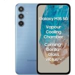 Samsung Galaxy M35 5G (Daybreak Blue,8GB RAM,128GB Storage)| Corning Gorilla Glass Victus+| AnTuTu Score 595K+ | Vapour Cooling Chamber | 6000mAh Battery | 120Hz Super AMOLED Display| Without Charger